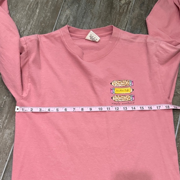 Simply Southern Pink 'Teach Love Inspire' Long Sleeve Tee - Picture 6 of 9